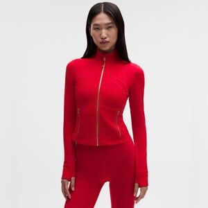 Lululemon Lunar New Year Define Cropped Jacket Nulu - “Dark Red” Size 12